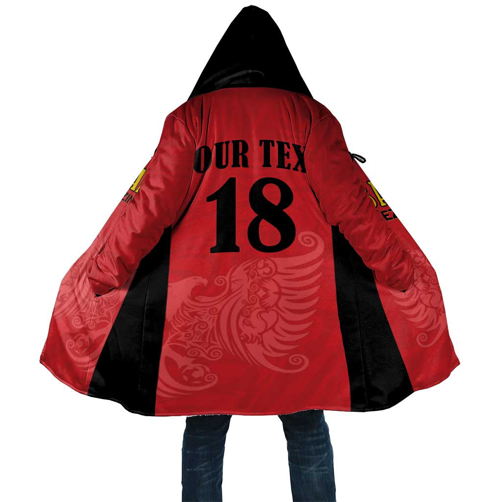 Custom Albania Football Pride Cloak Kuqezinjte Eagle Red Version - Wonder Print Shop