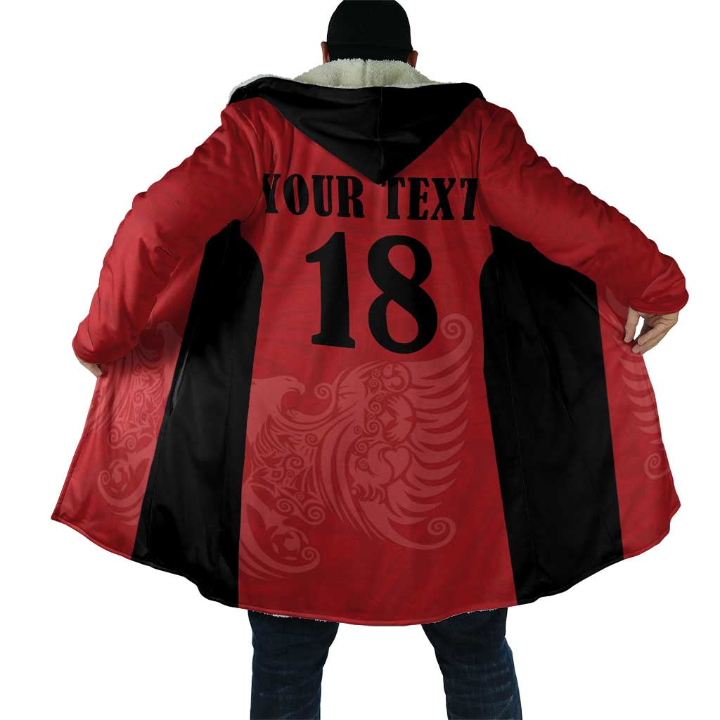 Custom Albania Football Pride Cloak Kuqezinjte Eagle Red Version - Wonder Print Shop