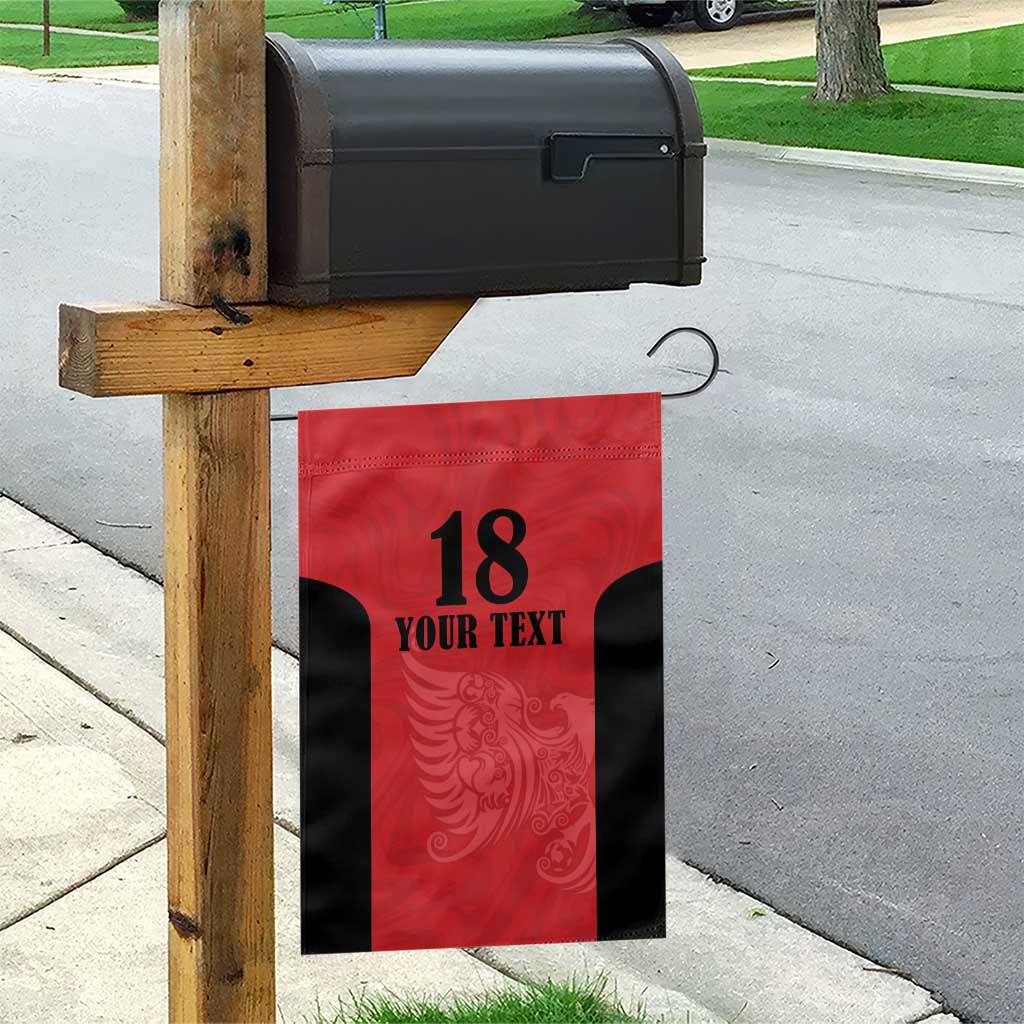 Custom Albania Football Pride Garden Flag Kuqezinjte Eagle Red Version - Wonder Print Shop