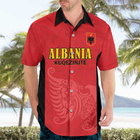 Custom Albania Football Pride Hawaiian Shirt Kuqezinjte Eagle Red Version - Wonder Print Shop