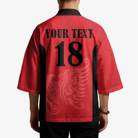 Custom Albania Football Pride Kimono Kuqezinjte Eagle Red Version - Wonder Print Shop