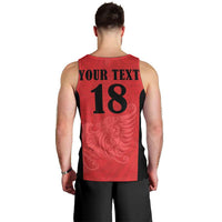 Custom Albania Football Pride Men Tank Top Kuqezinjte Eagle Red Version - Wonder Print Shop