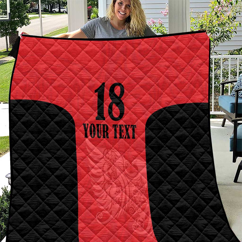 Custom Albania Football Pride Quilt Kuqezinjte Eagle Red Version - Wonder Print Shop
