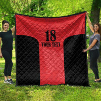 Custom Albania Football Pride Quilt Kuqezinjte Eagle Red Version - Wonder Print Shop