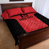 Custom Albania Football Pride Quilt Bed Set Kuqezinjte Eagle Red Version - Wonder Print Shop