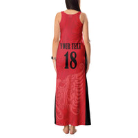 Custom Albania Football Pride Tank Maxi Dress Kuqezinjte Eagle Red Version - Wonder Print Shop