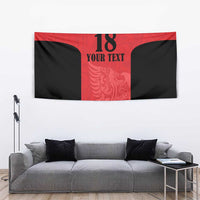 Custom Albania Football Pride Tapestry Kuqezinjte Eagle Red Version - Wonder Print Shop