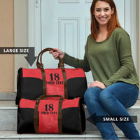 Custom Albania Football Pride Travel Bag Kuqezinjte Eagle Red Version - Wonder Print Shop