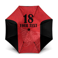 Custom Albania Football Pride Umbrella Kuqezinjte Eagle Red Version - Wonder Print Shop