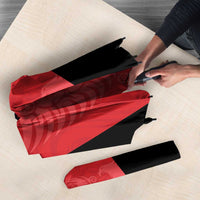 Custom Albania Football Pride Umbrella Kuqezinjte Eagle Red Version - Wonder Print Shop