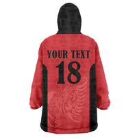 Custom Albania Football Pride Wearable Blanket Hoodie Kuqezinjte Eagle Red Version - Wonder Print Shop