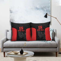 Custom Albania Football Pride Pillow Cover Kuqezinjte Eagle Black Version - Wonder Print Shop
