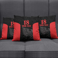 Custom Albania Football Pride Pillow Cover Kuqezinjte Eagle Black Version - Wonder Print Shop