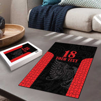 Custom Albania Football Pride Puzzle Kuqezinjte Eagle Black Version - Wonder Print Shop