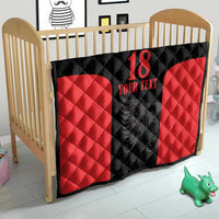 Custom Albania Football Pride Quilt Kuqezinjte Eagle Black Version - Wonder Print Shop