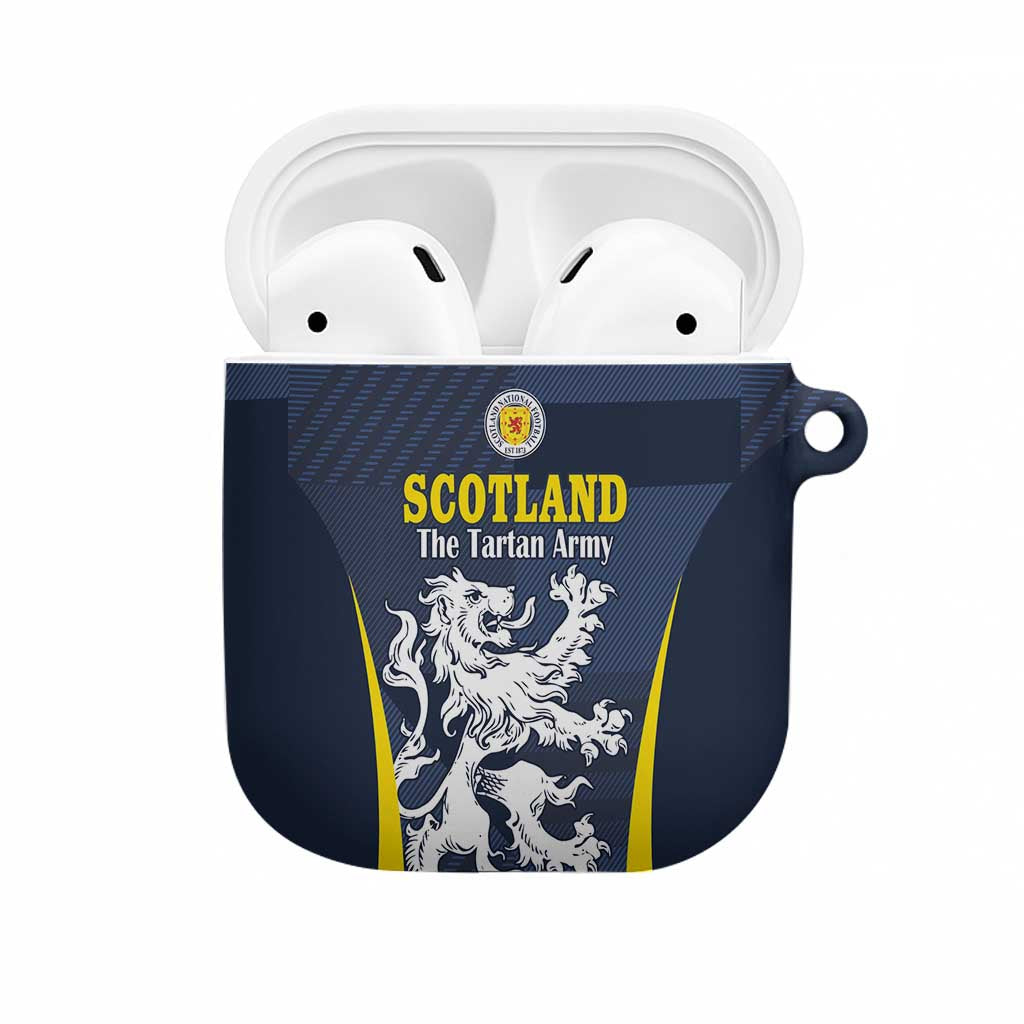 Scotland Football AirPods Case Scottish Lion Rampant Tartan Fan - Wonder Print Shop