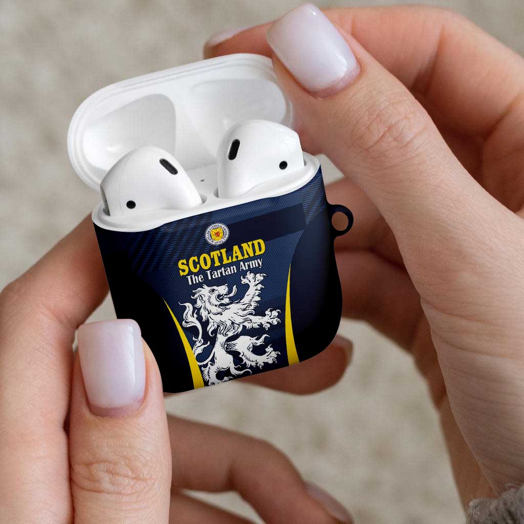 Scotland Football AirPods Case Scottish Lion Rampant Tartan Fan - Wonder Print Shop