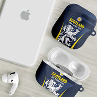 Scotland Football AirPods Case Scottish Lion Rampant Tartan Fan - Wonder Print Shop