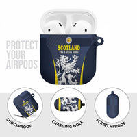 Scotland Football AirPods Case Scottish Lion Rampant Tartan Fan - Wonder Print Shop