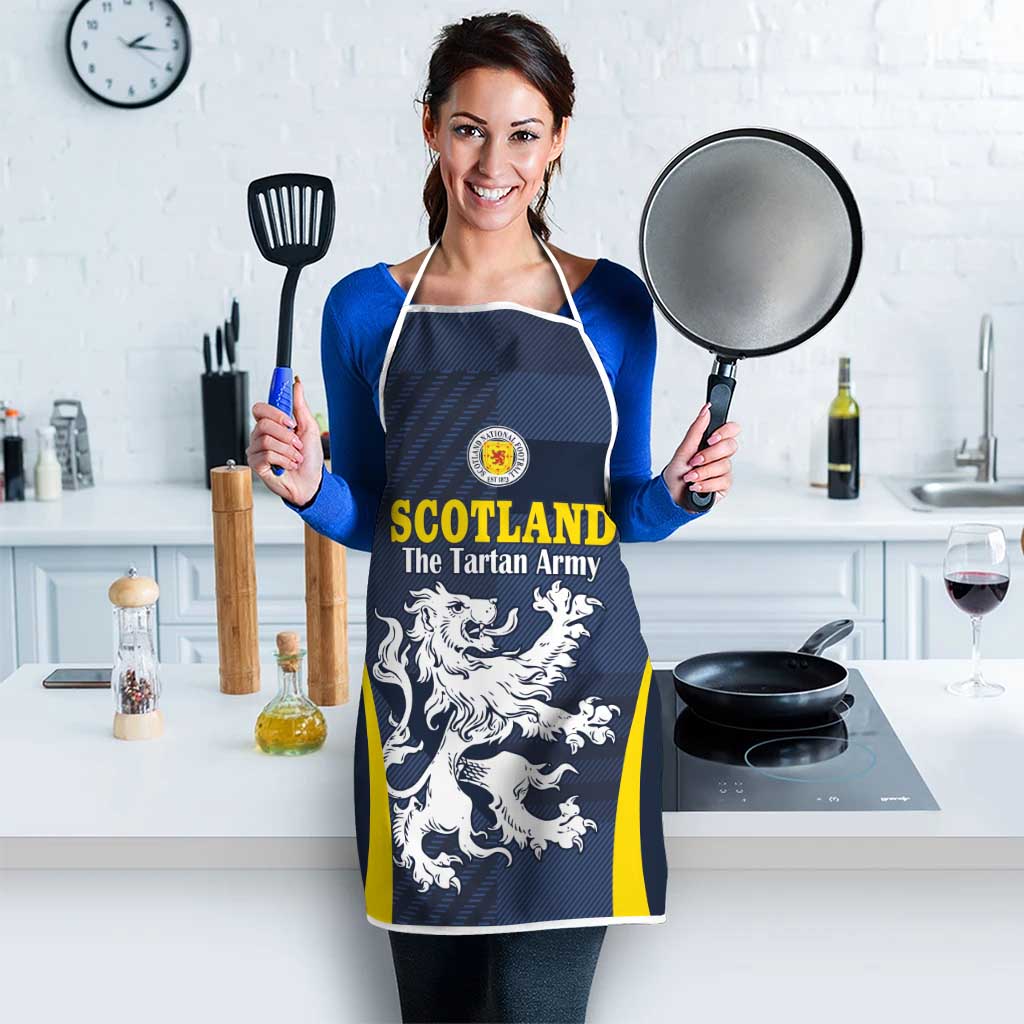 Scotland Football Apron Scottish Lion Rampant Tartan Fan - Wonder Print Shop