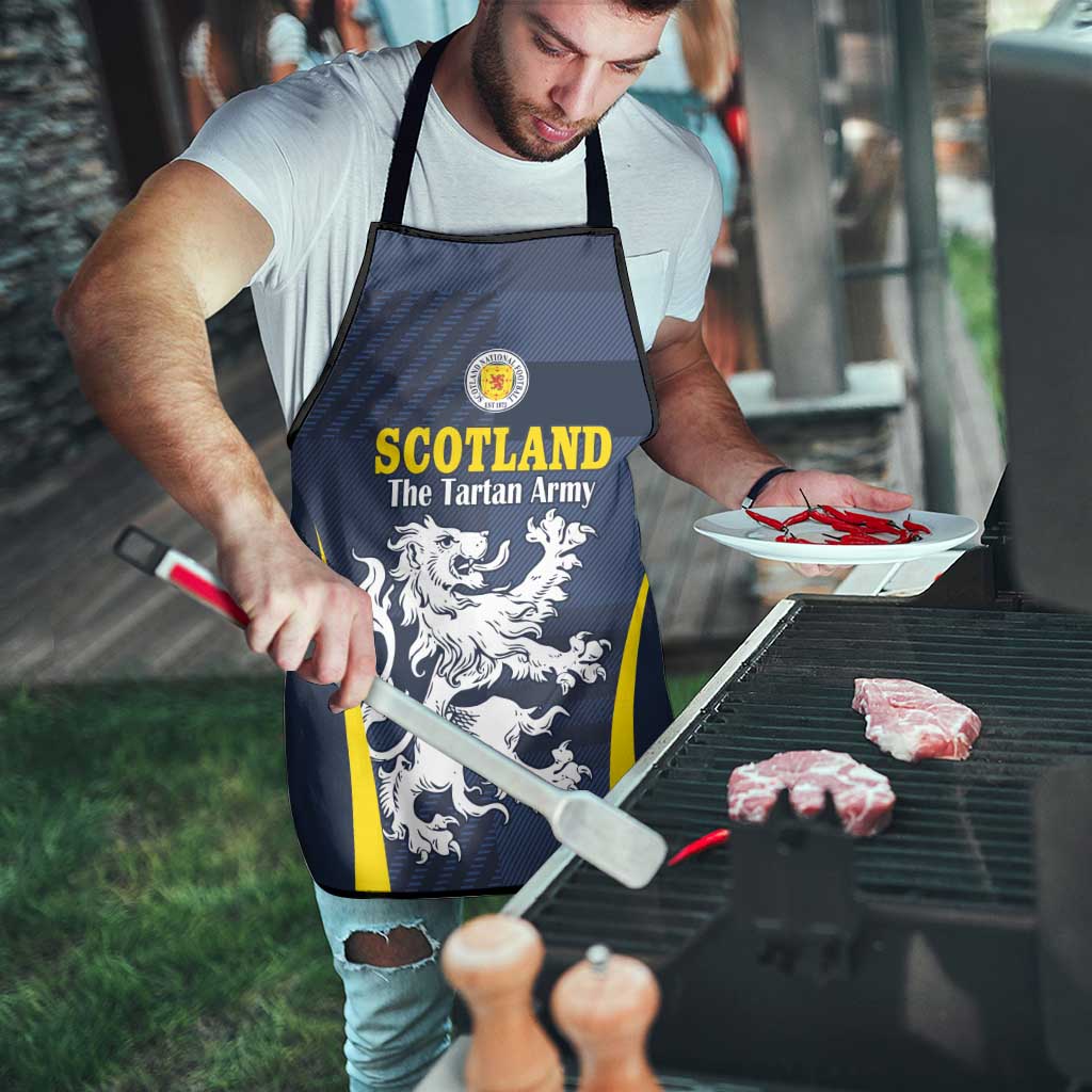 Scotland Football Apron Scottish Lion Rampant Tartan Fan - Wonder Print Shop