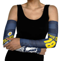 Custom Scotland Football Arm Sleeves Scottish Lion Rampant Tartan Fan - Wonder Print Shop