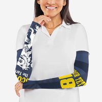 Custom Scotland Football Arm Sleeves Scottish Lion Rampant Tartan Fan - Wonder Print Shop
