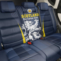 Scotland Football Back Car Seat Cover Scottish Lion Rampant Tartan Fan - Wonder Print Shop