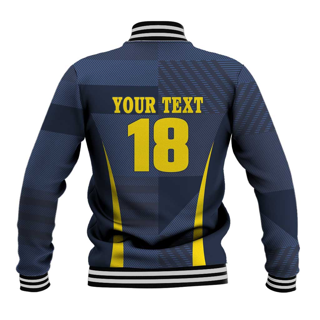Custom Scotland Football Baseball Jacket Scottish Lion Rampant Tartan Fan - Wonder Print Shop
