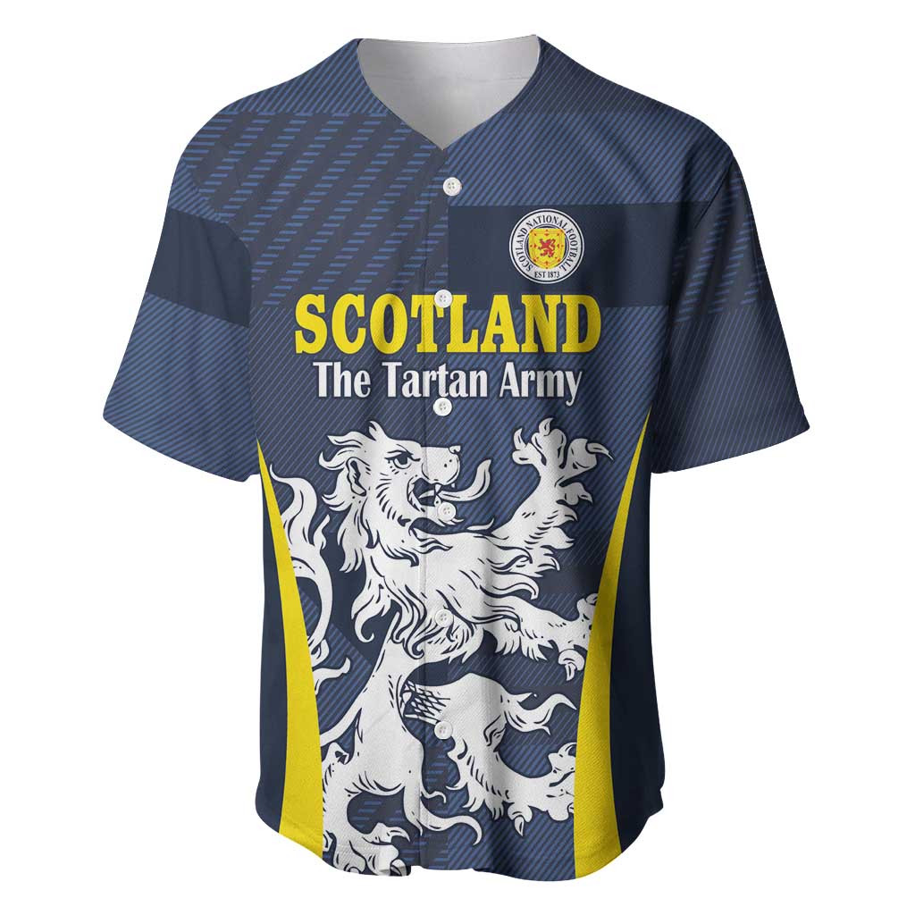 Custom Scotland Football Baseball Jersey Scottish Lion Rampant Tartan Fan - Wonder Print Shop