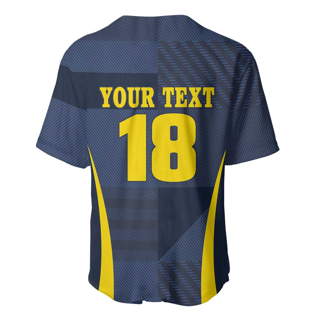 Custom Scotland Football Baseball Jersey Scottish Lion Rampant Tartan Fan - Wonder Print Shop