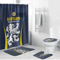 Scotland Football Bathroom Set Scottish Lion Rampant Tartan Fan - Wonder Print Shop