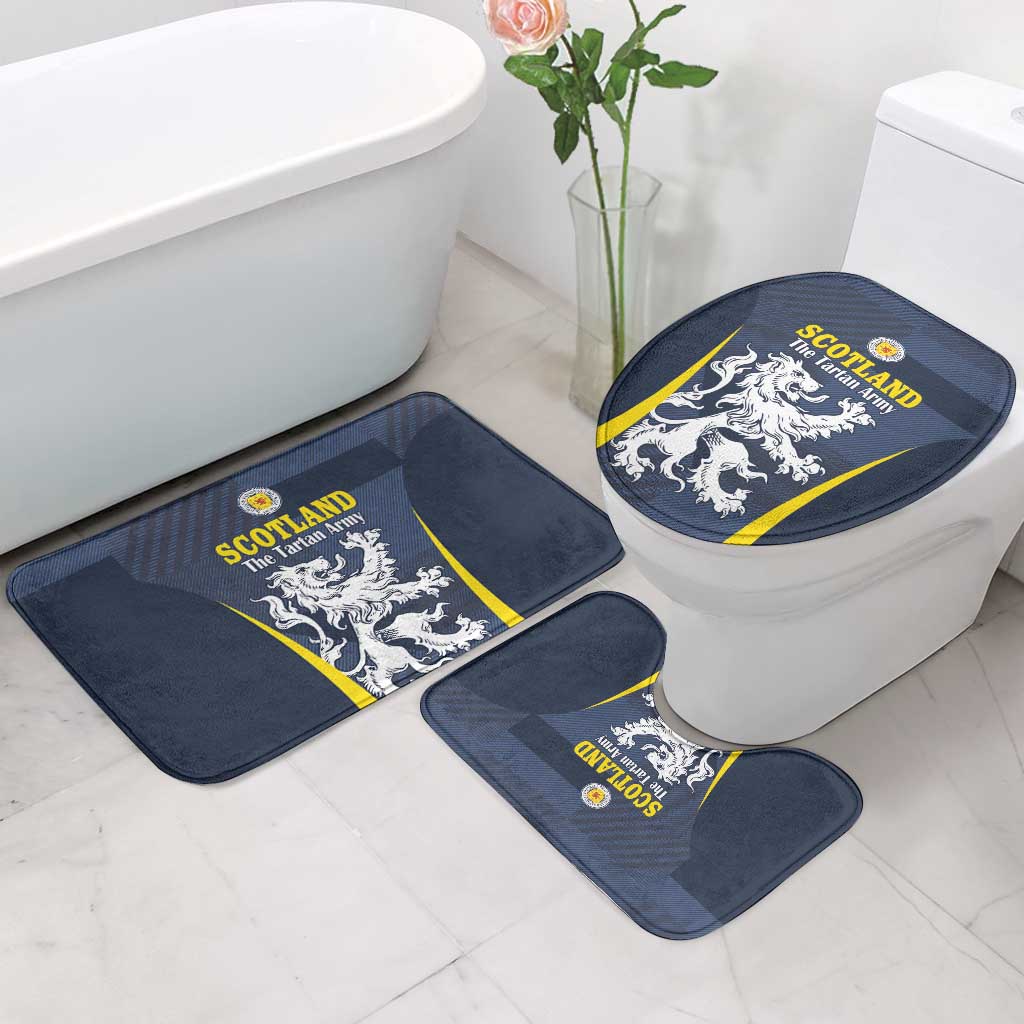 Scotland Football Bathroom Set Scottish Lion Rampant Tartan Fan - Wonder Print Shop