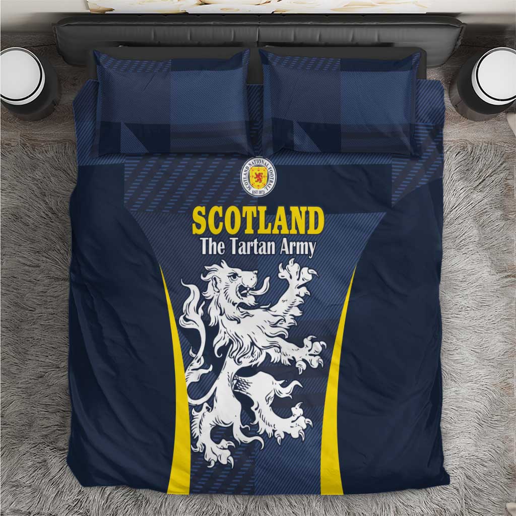Scotland Football Bedding Set Scottish Lion Rampant Tartan Fan - Wonder Print Shop