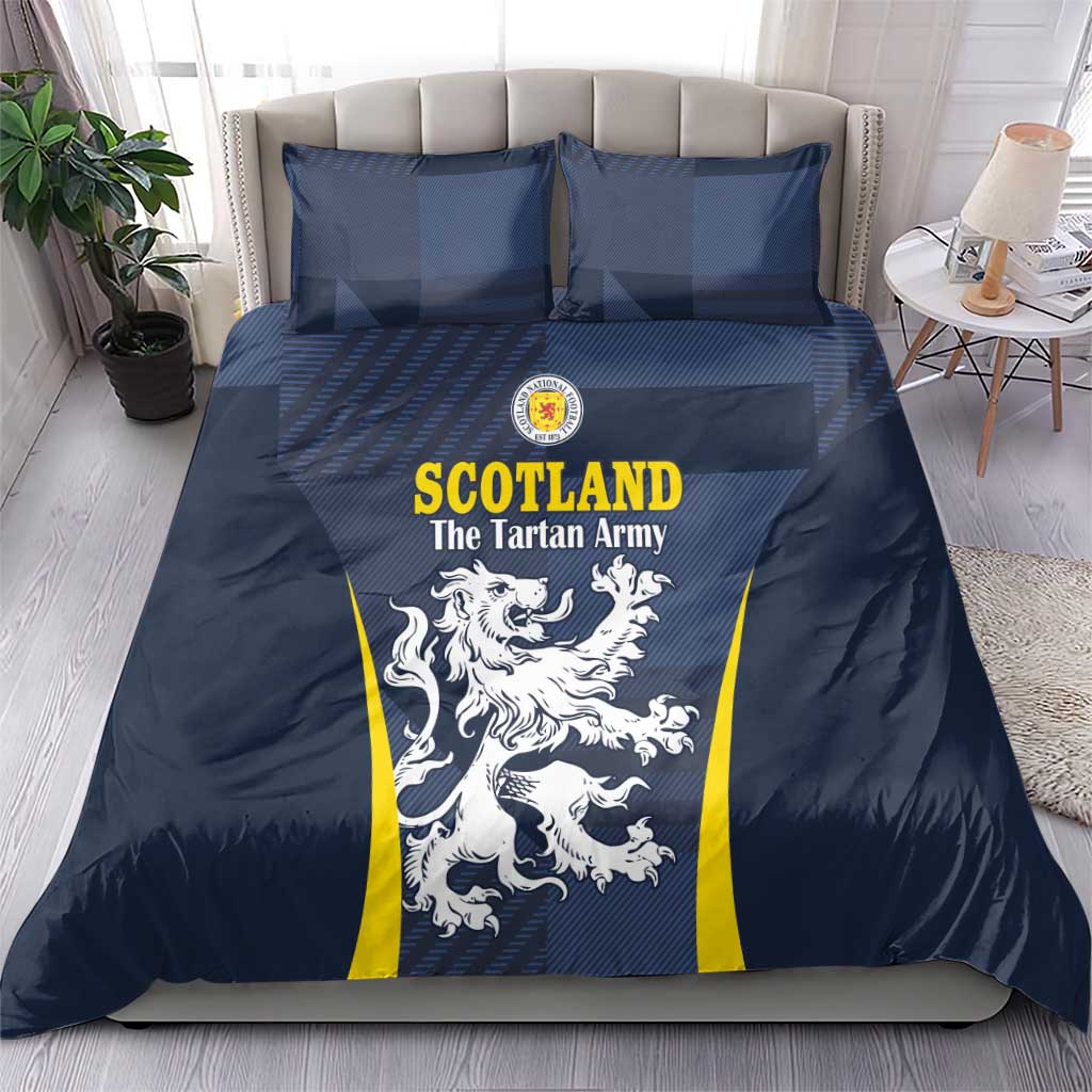 Scotland Football Bedding Set Scottish Lion Rampant Tartan Fan - Wonder Print Shop