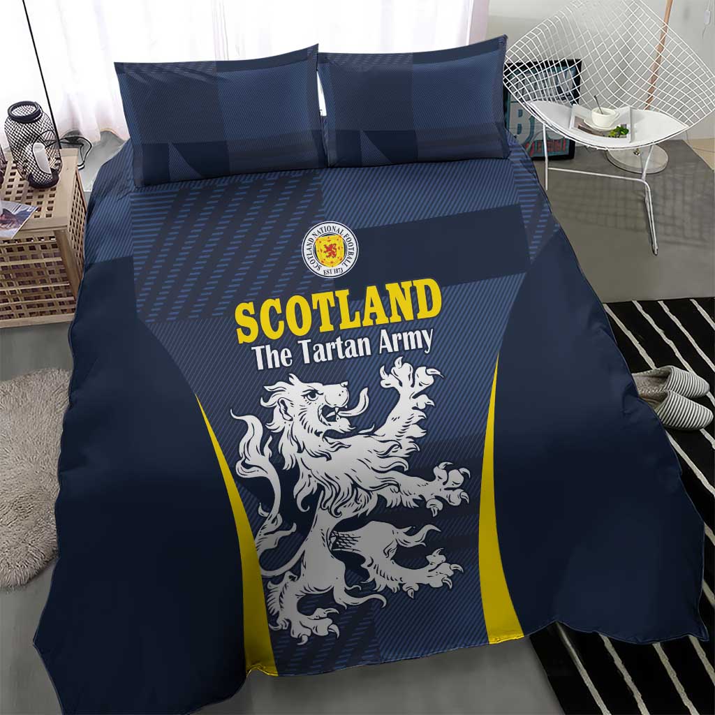 Scotland Football Bedding Set Scottish Lion Rampant Tartan Fan - Wonder Print Shop