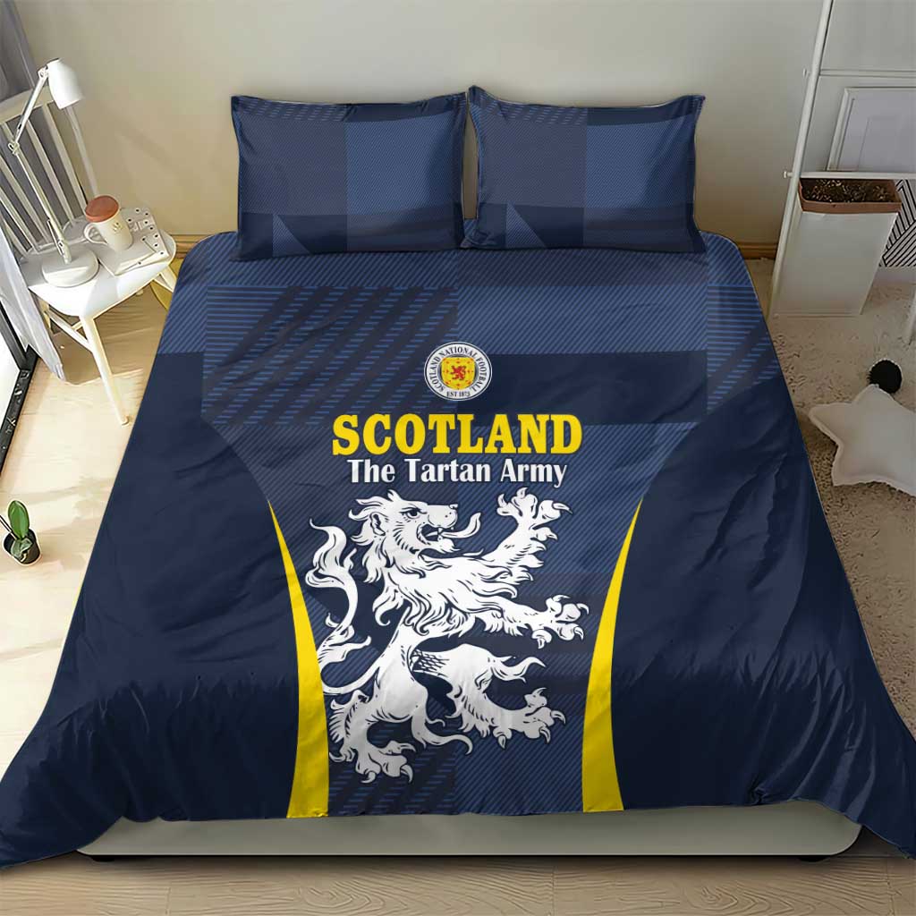 Scotland Football Bedding Set Scottish Lion Rampant Tartan Fan - Wonder Print Shop