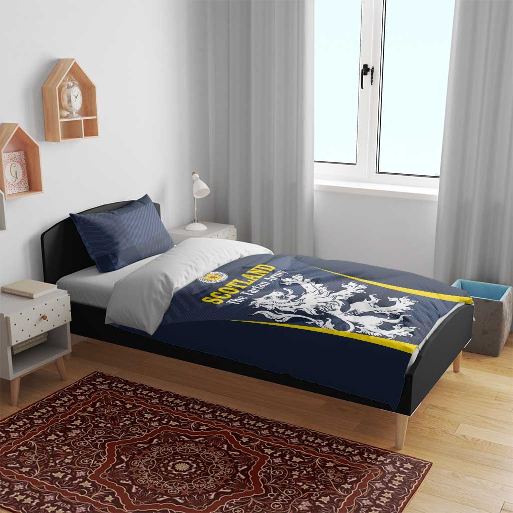 Scotland Football Bedding Set Scottish Lion Rampant Tartan Fan - Wonder Print Shop