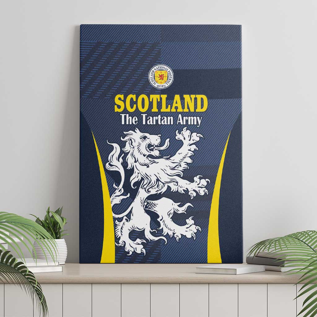 Scotland Football Canvas Wall Art Scottish Lion Rampant Tartan Fan - Wonder Print Shop