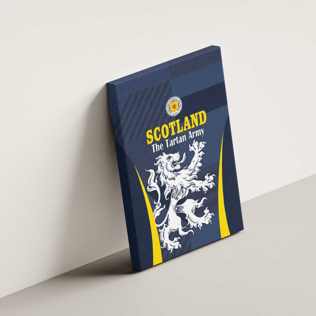 Scotland Football Canvas Wall Art Scottish Lion Rampant Tartan Fan - Wonder Print Shop