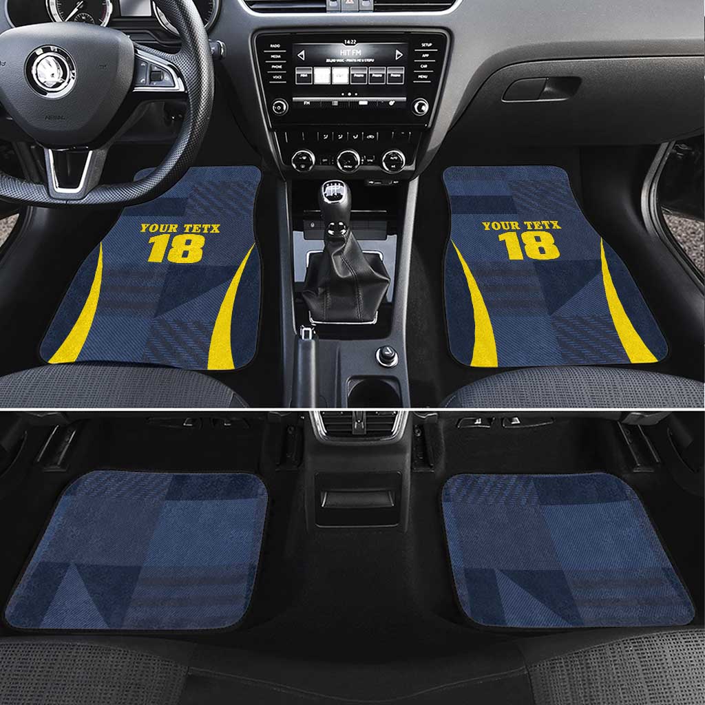 Custom Scotland Football Car Mats Scottish Lion Rampant Tartan Fan - Wonder Print Shop