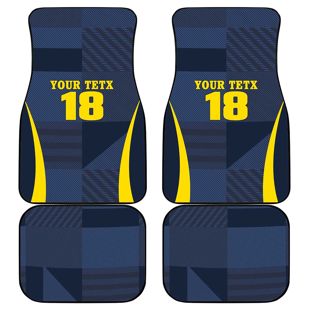 Custom Scotland Football Car Mats Scottish Lion Rampant Tartan Fan - Wonder Print Shop