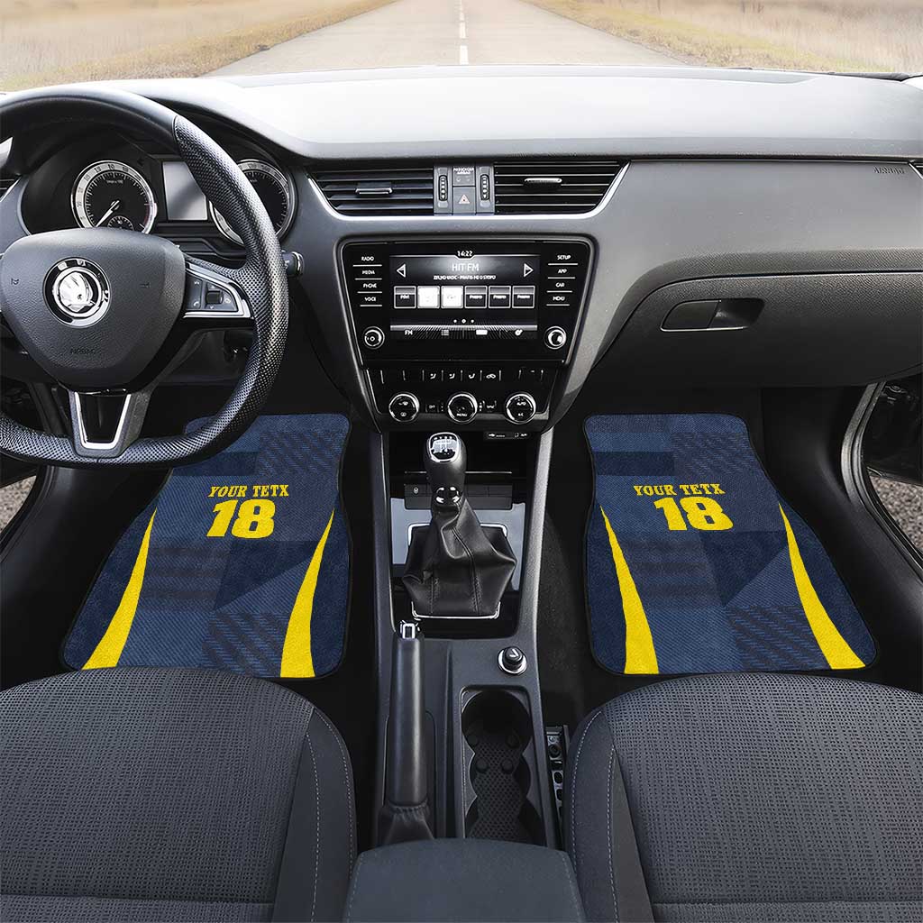 Custom Scotland Football Car Mats Scottish Lion Rampant Tartan Fan - Wonder Print Shop