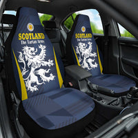 Scotland Football Car Seat Cover Scottish Lion Rampant Tartan Fan - Wonder Print Shop