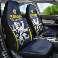 Scotland Football Car Seat Cover Scottish Lion Rampant Tartan Fan - Wonder Print Shop
