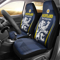 Scotland Football Car Seat Cover Scottish Lion Rampant Tartan Fan - Wonder Print Shop