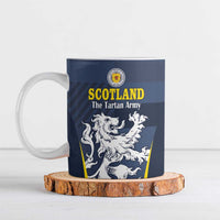 Custom Scotland Football Ceramic Mug Scottish Lion Rampant Tartan Fan - Wonder Print Shop