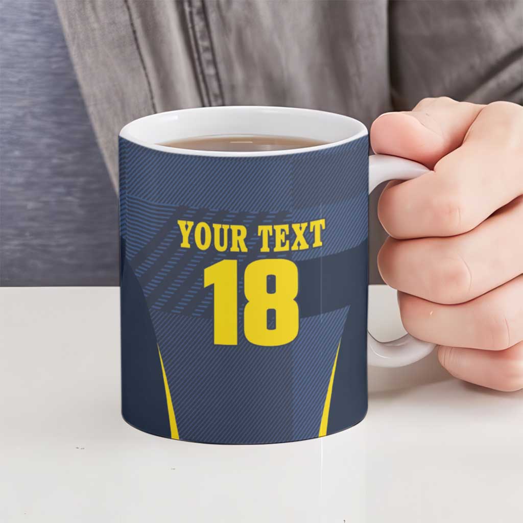 Custom Scotland Football Ceramic Mug Scottish Lion Rampant Tartan Fan - Wonder Print Shop