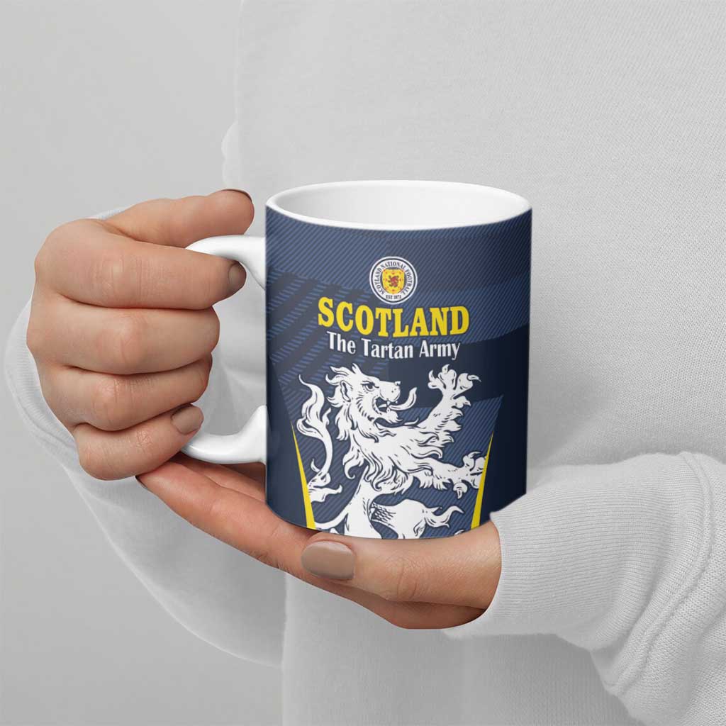 Custom Scotland Football Ceramic Mug Scottish Lion Rampant Tartan Fan - Wonder Print Shop