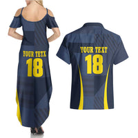 Custom Scotland Football Couples Matching Summer Maxi Dress and Hawaiian Shirt Scottish Lion Rampant Tartan Fan - Wonder Print Shop